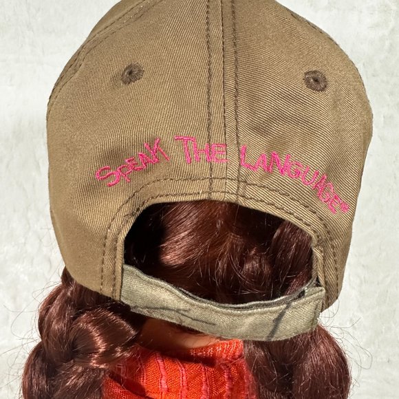 Primos Womens Ball Cap Paramount Outdoors Brown/Pink Embroidered Adjustable Hat - Picture 5 of 9